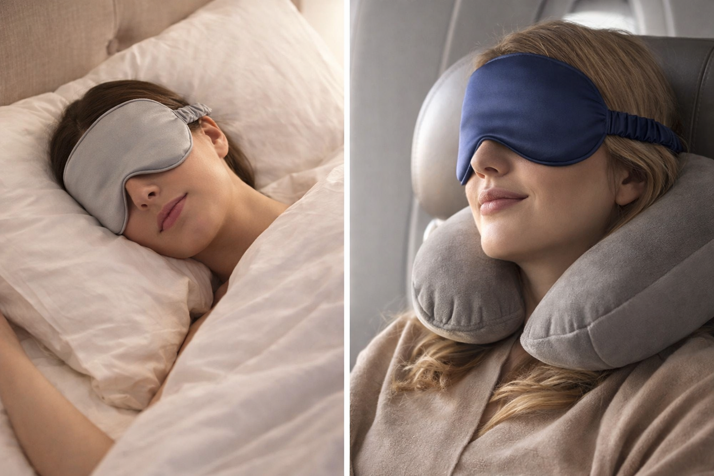 Luxury Silk Sleep Mask – Total Light Blocking for Deeper, Restful Sleep