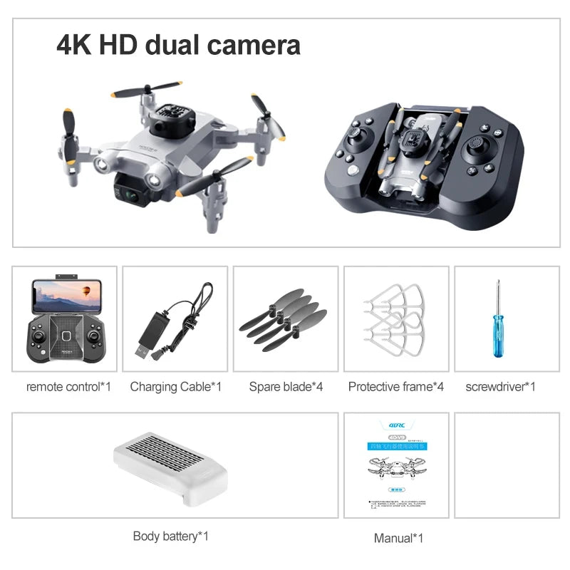 XIAOMI 4DRC V30 Mini Drone - HD 4K Camera & Five-Sided Obstacle Avoidance - The Little Market Shop