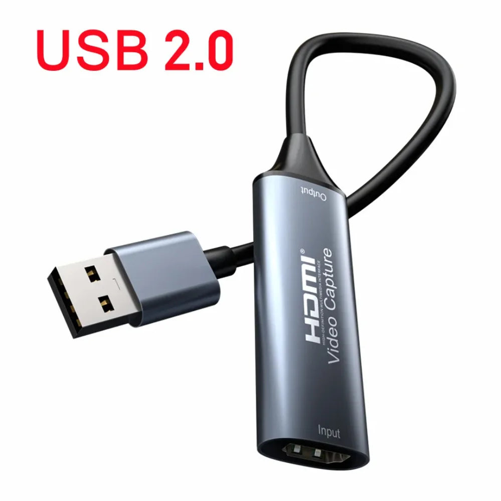 4K HDMI Video Capture Card USB 2.0/3.0/USB-C for Game & Streaming - The Little Market Shop