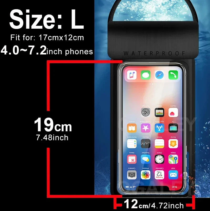 IPX8 Waterproof Phone Pouch – Universal Case for iPhone & Android - The Little Market Shop