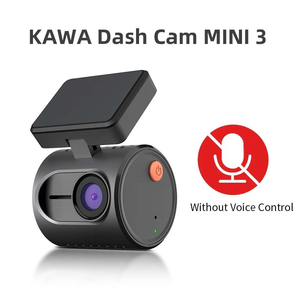 KAWA MINI 3 Dash Cam – 2K Car DVR with Night Vision, WiFi & Voice Control - The Little Market Shop