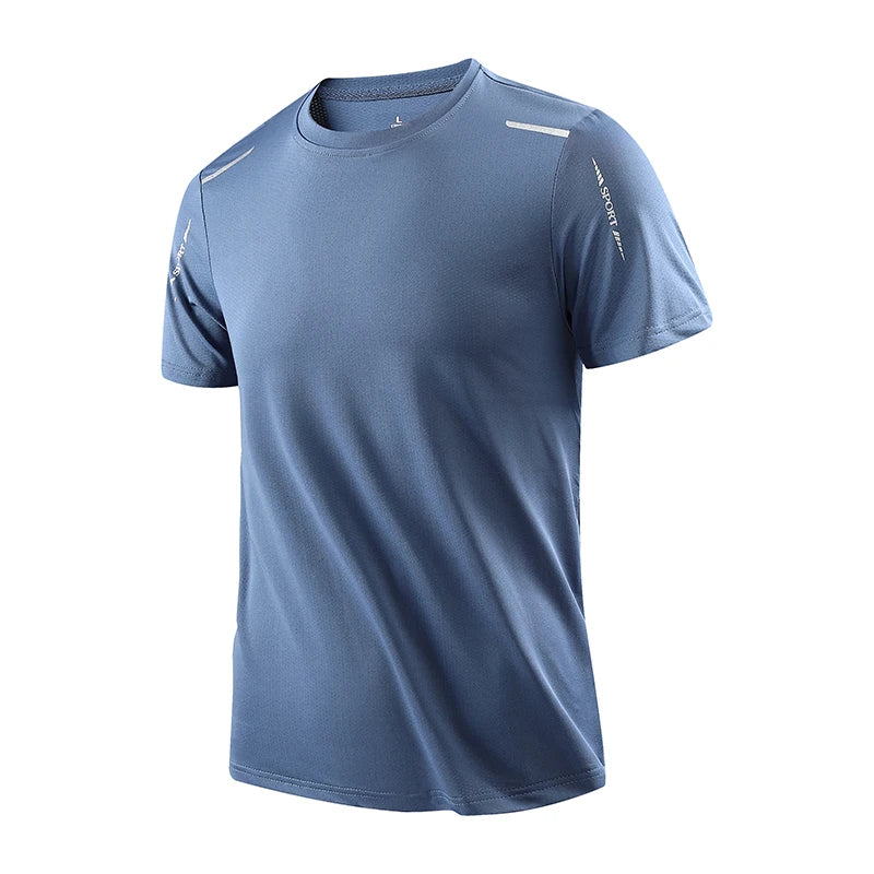 Men’s Quick-Dry Running T-Shirt – Breathable Outdoor Sports Tee for Summer - The Little Market Shop