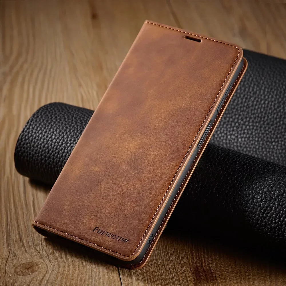Wallet Leather Case for Samsung Galaxy S24 S23 S22 S21 S20 FE Ultra Plus S10 S9 S8 Plus A25 A52s A53 A12 A71 A51 Flip Cover - The Little Market Shop