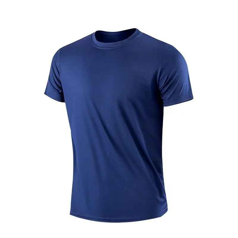 Men’s Breathable Quick-Dry Sports T-Shirt – Lightweight Short Sleeve Gym & Fitness Top - The Little Market Shop