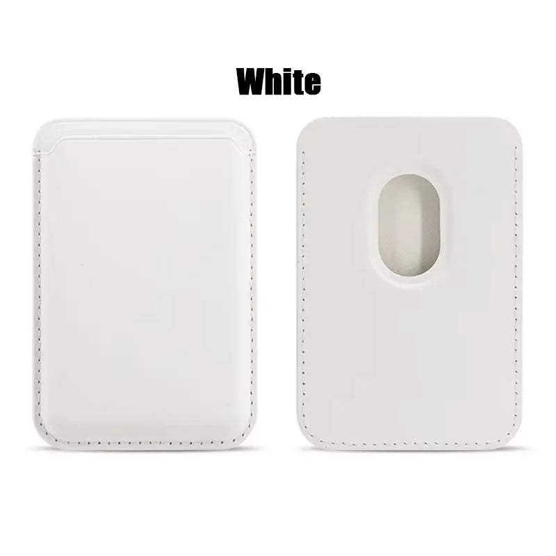 MagSafe Magnetic Card Wallet for iPhone – Slim Snap-On Leather Card Holder
