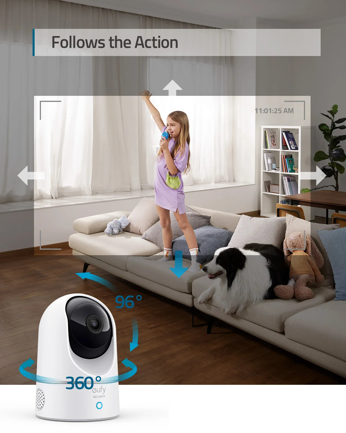 eufy 2K Indoor Security Camera with AI Tracking