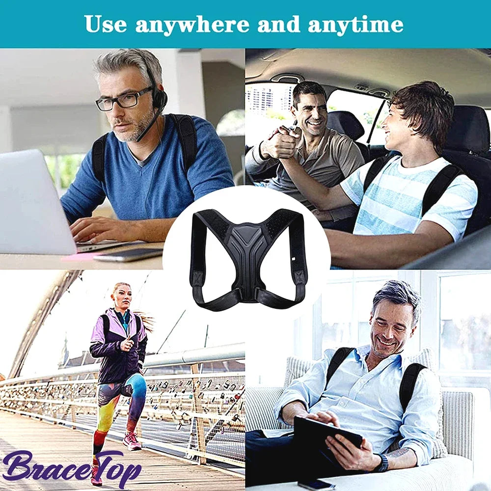 Adjustable Posture Corrector Belt - Back, Shoulder, Home Office, and Sports - The Little Market Shop