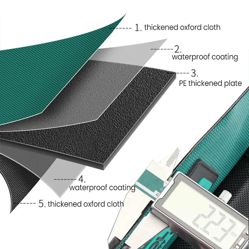 Upgrade 23-inch Waterproof Tool Bag - Large Capacity, 1680D Wear-Resistant - The Little Market Shop