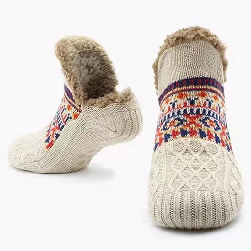 Warm Winter Non-Slip Floor Socks for Women & Men – Cozy Home Slippers - The Little Market Shop