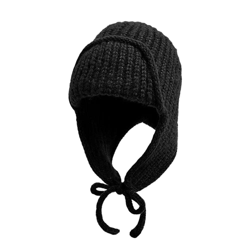Women’s Thick Knitted Winter Hat with Ear Protection – Warm Fashion Beanie - The Little Market Shop