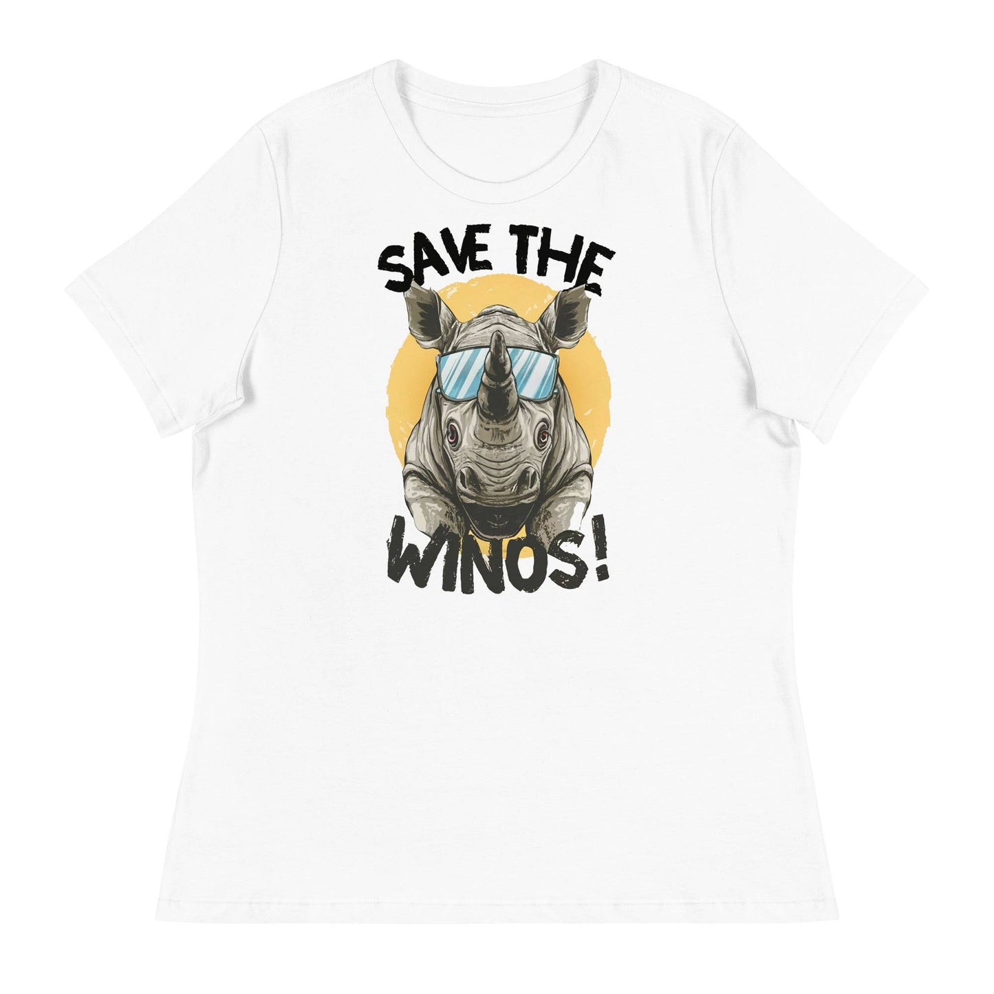 Save the Winos - Women's Relaxed T-Shirt - The Little Market Shop