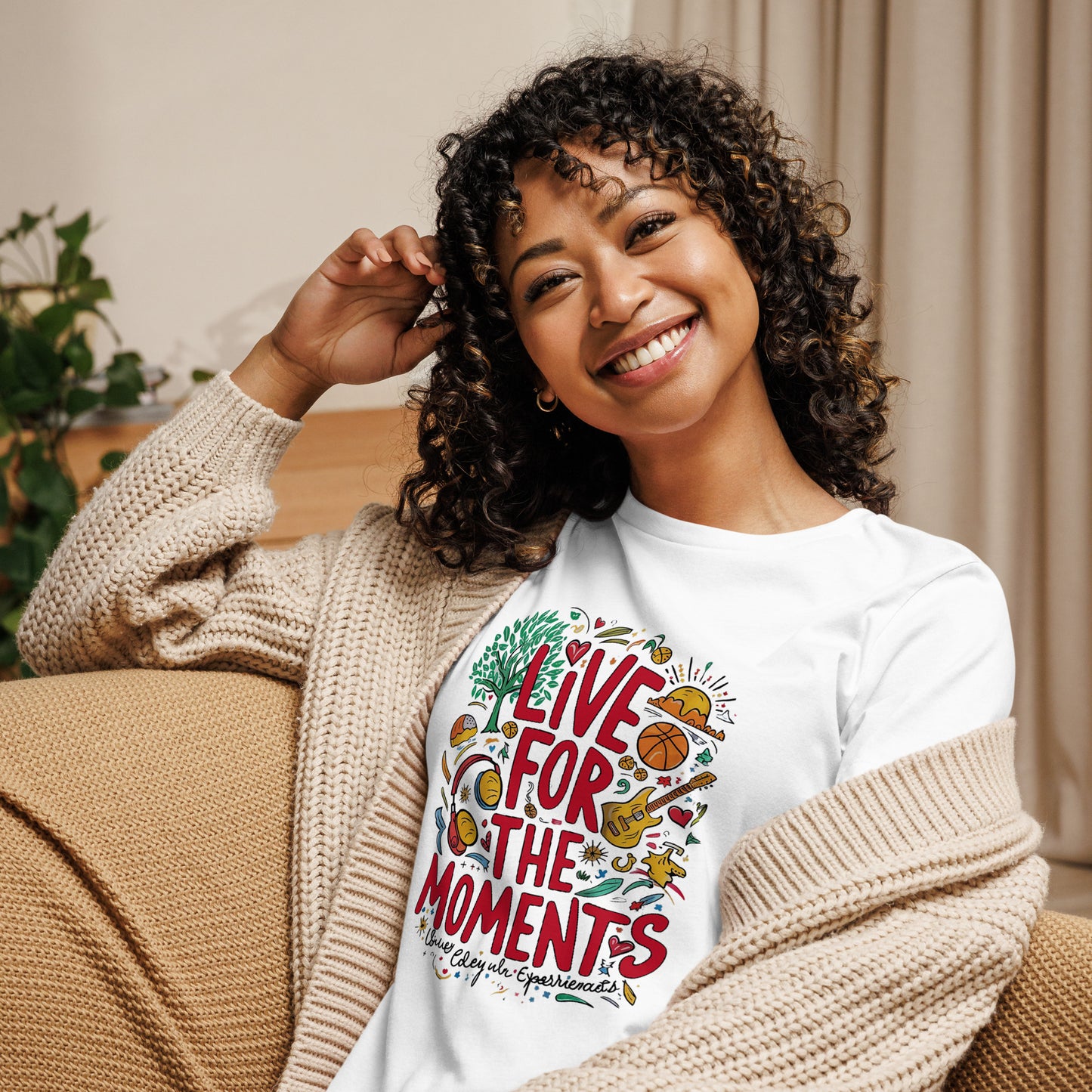 Live for the Moments Women's Relaxed T-Shirt - The Little Market Shop
