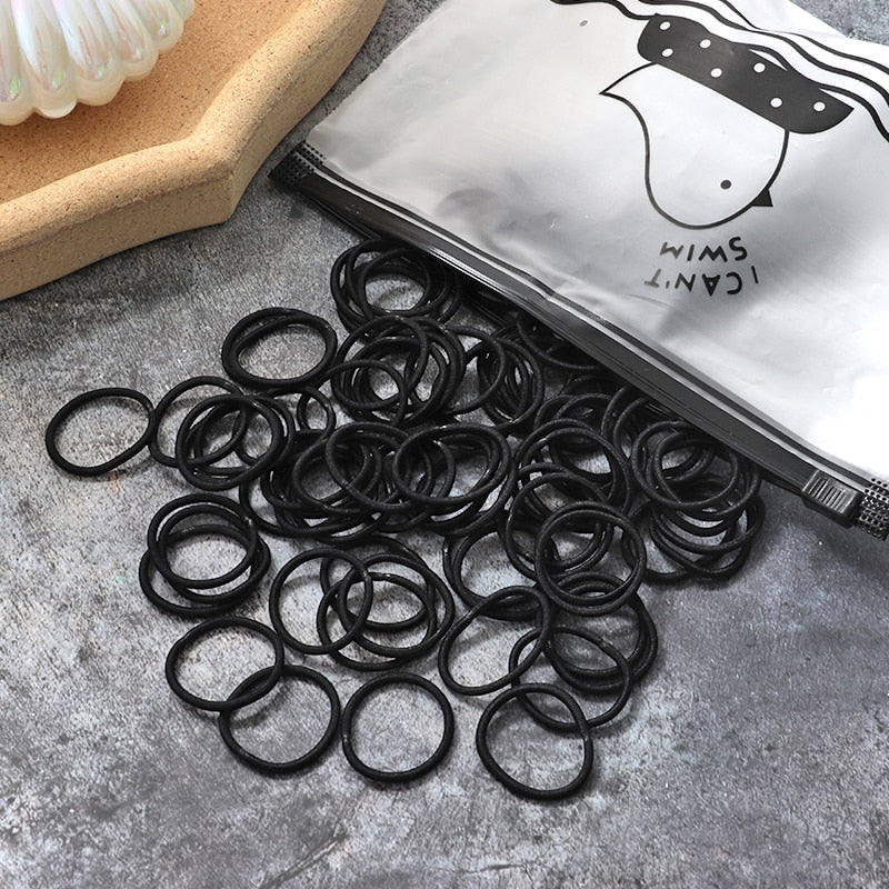 Premium Elastic Hair Bands: Versatile Stylish Hair Accessories 60 100pcs FREE SHIPPING - The Little Market Shop