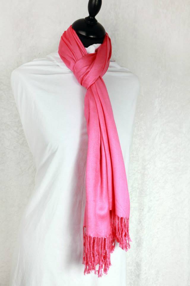 Women's evening wrap - Warm Cashmere Shawl - Gift for Ladies Scarf Pink - The Little Market Shop