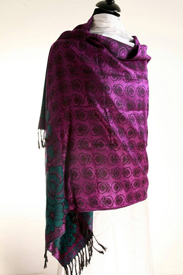 Luxury Pashmina Wool Shawl – Soft Warm Elegant Wrap for Women Gift Idea - The Little Market Shop