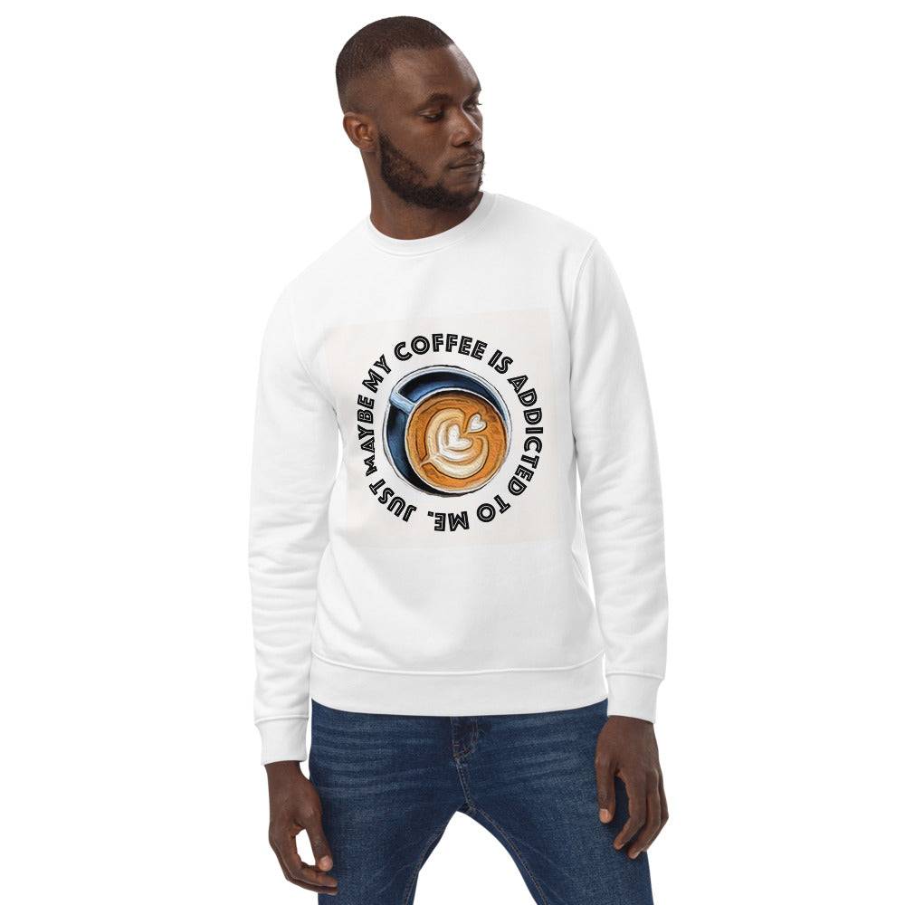 Coffee-Inspired Sweatshirt Elevate Your Style with Caffeine Chic Unisex eco sweatshirt - The Little Market Shop