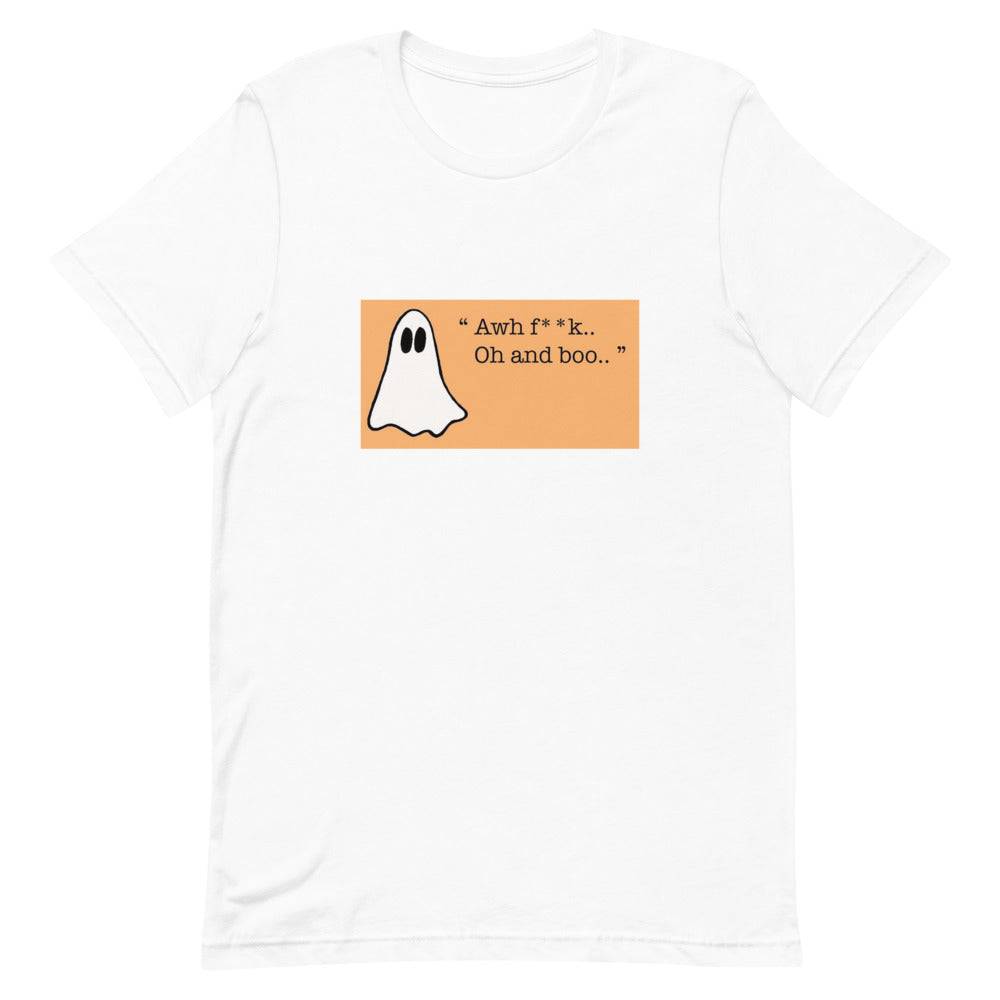 Our Ghost T-Shirt Design Scares Up a Good Laugh Short-sleeve unisex t-shirt - The Little Market Shop