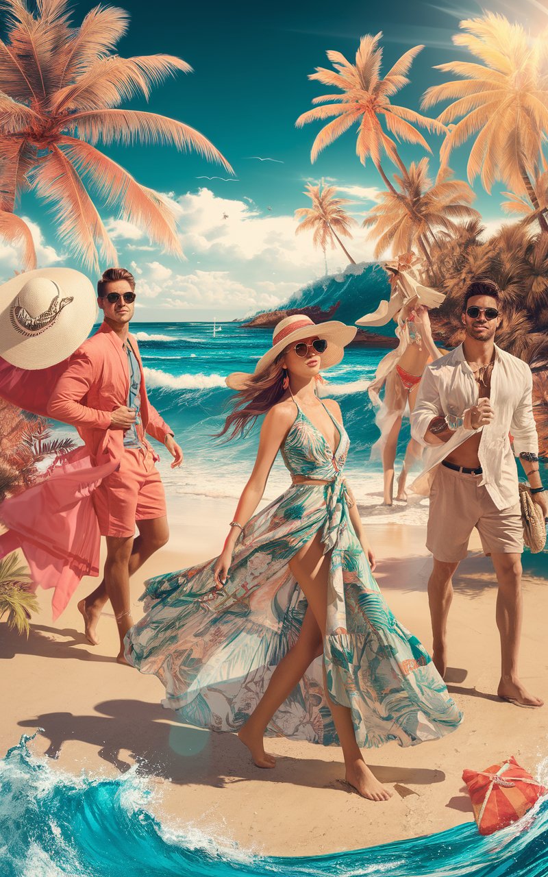 Stylish Beach Holiday Outfits Comfortable Dresses, Tops, Swimwear