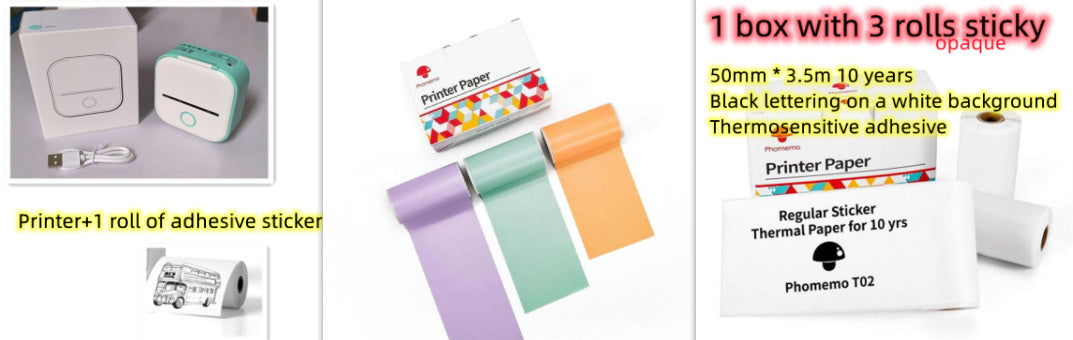 Portable Mini Thermal Label & Photo Printer – Wireless, Inkless, Bluetooth - The Little Market Shop