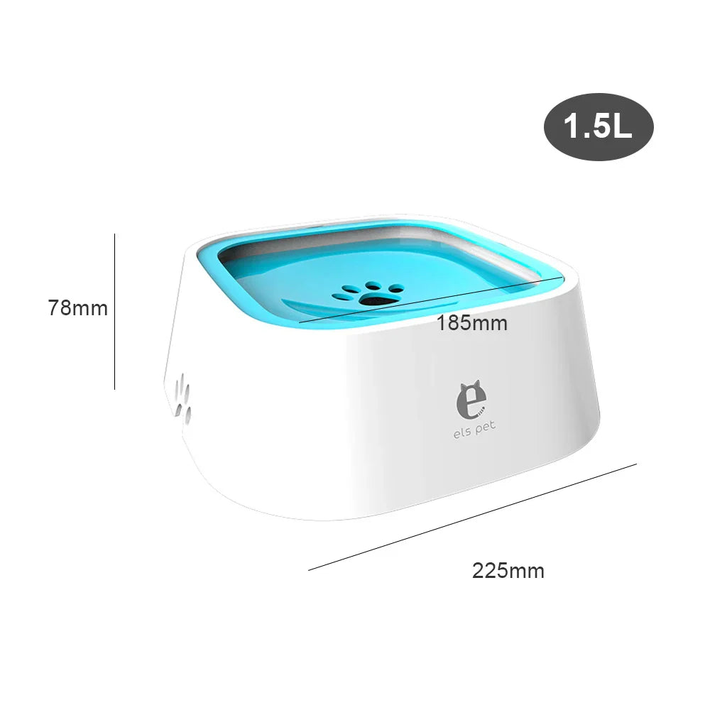 1.5L No-Spill Pet Water Bowl – Floating Anti-Splash Dog & Cat Bowl - The Little Market Shop