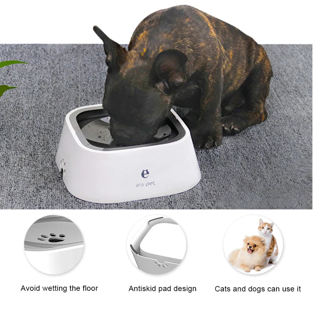 1.5L No-Spill Pet Water Bowl – Floating Anti-Splash Dog & Cat Bowl - The Little Market Shop