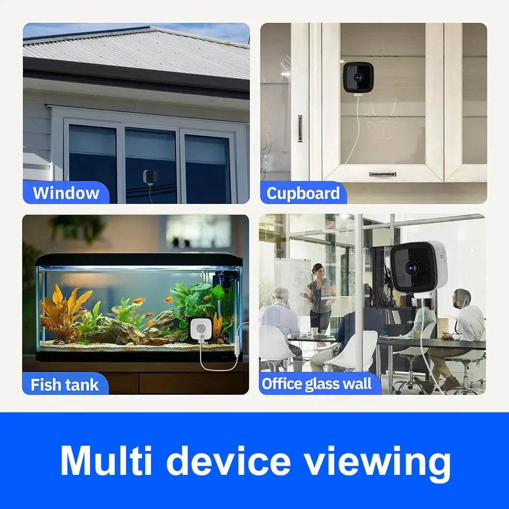 1080P WiFi Window Camera – Night Vision, Motion Detection, Two-Way Audio