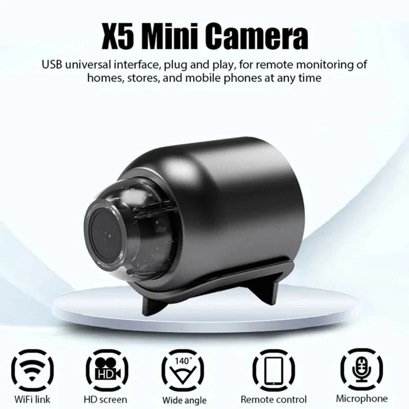 1080P X5 Mini Wireless Camera Night Vision Motion Detection Security - The Little Market Shop