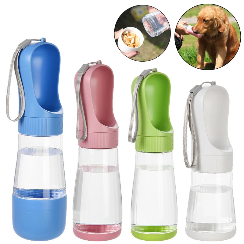 2-in-1 Portable Dog Water Bottle & Food Container for Travel - The Little Market Shop