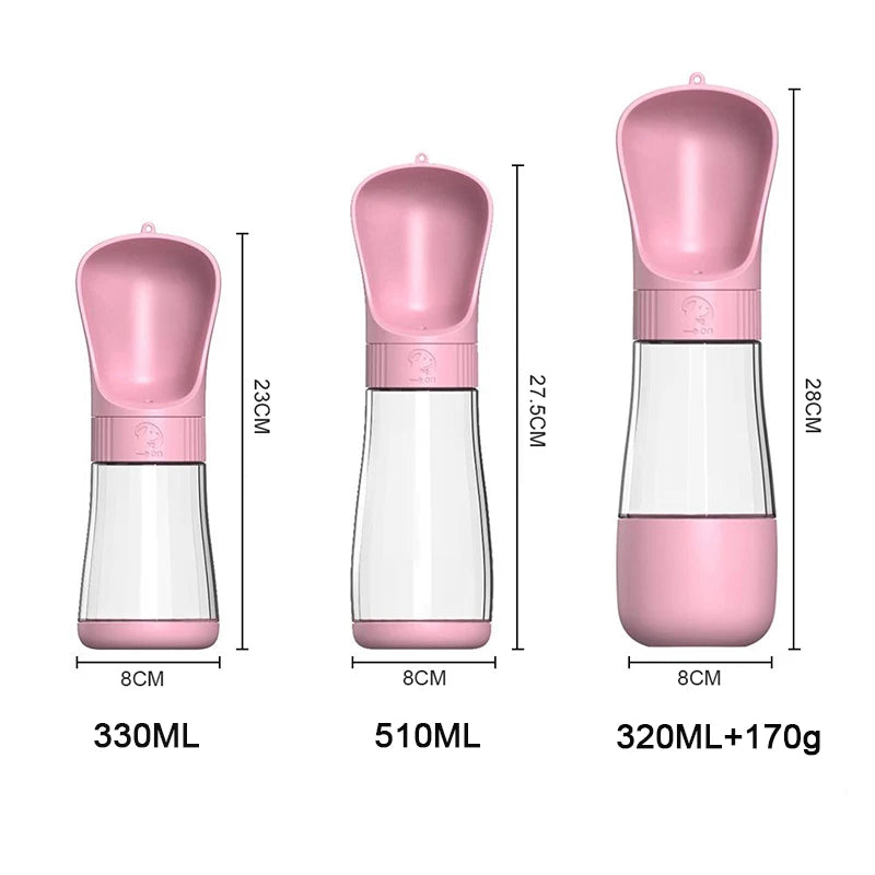 2-in-1 Portable Dog Water Bottle & Food Container for Travel - The Little Market Shop