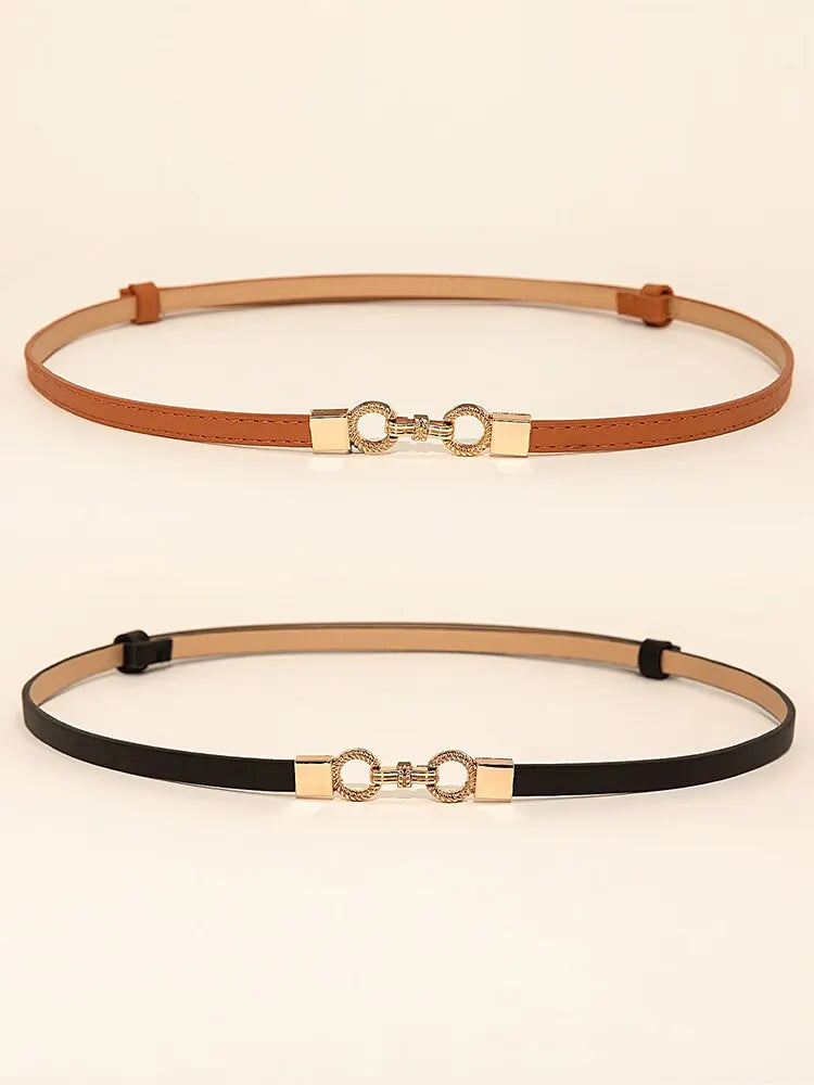 2 Piece Multicolor Self-Stretch Dress with Belt – Year-Round Elegance - The Little Market Shop