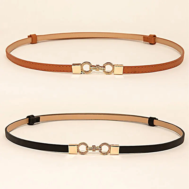 2 Piece Multicolor Self-Stretch Dress with Belt – Year-Round Elegance - The Little Market Shop