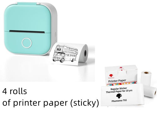 Portable Mini Thermal Label & Photo Printer – Wireless, Inkless, Bluetooth - The Little Market Shop
