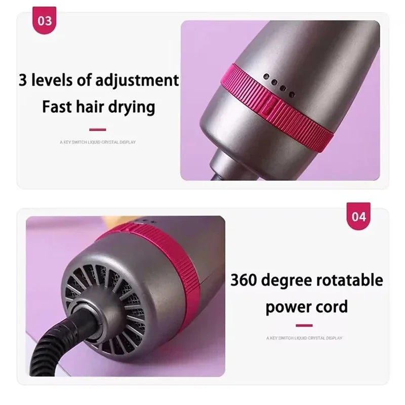 3-in-1 Hot Air Styling Comb – Dry, Curl & Straighten Without Damage - The Little Market Shop