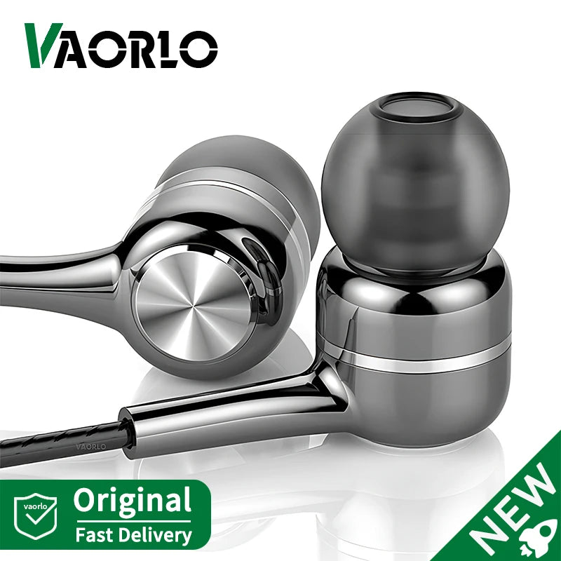 3.5mm Wired Earphones – HiFi In-Ear Headset with Heavy Bass, Mic & Stereo Sound for Music & Gaming - The Little Market Shop