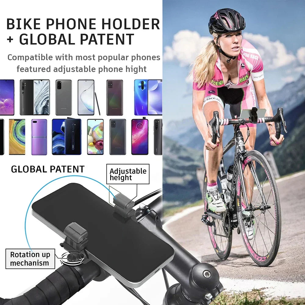 360° Rotatable Bike Phone Holder for MTB - Secure Mobile Mount 31.8mm - The Little Market Shop