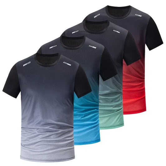 4 Pack Men's Quick-Dry Sports T-Shirts – Breathable Gym & Running Tees - The Little Market Shop