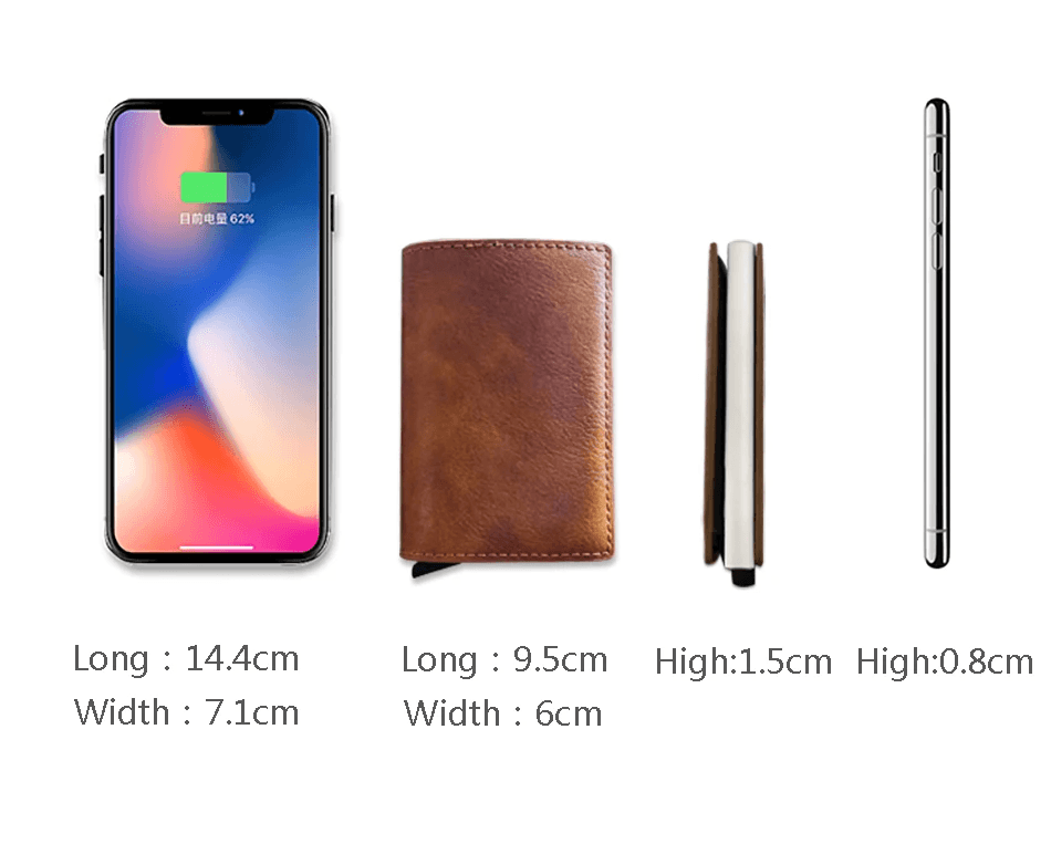 Sleek and Secure Carbon Fiber Slim Aluminium Wallet – YRFID-Blocking Men's Wallet Credit Card Holder! - The Little Market Shop