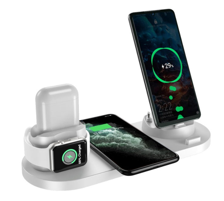 6-in-1 Wireless Charging Dock – Fast Charge iPhone, Watch & More - The Little Market Shop