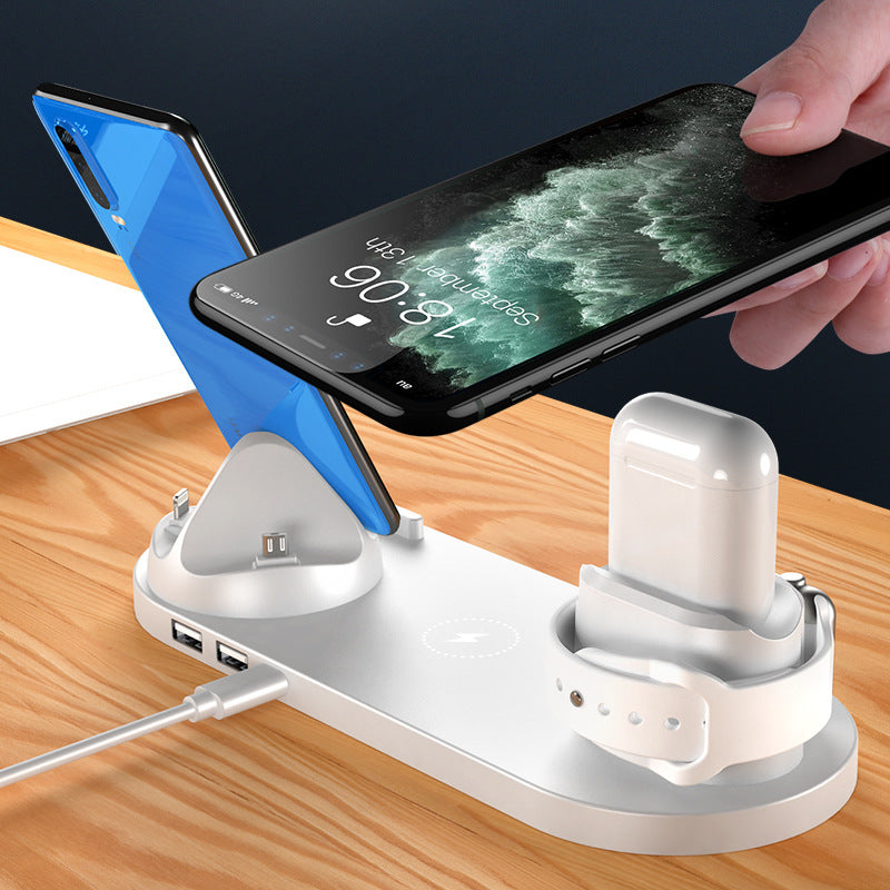 6-in-1 Wireless Charging Dock – Fast Charge iPhone, Watch & More - The Little Market Shop
