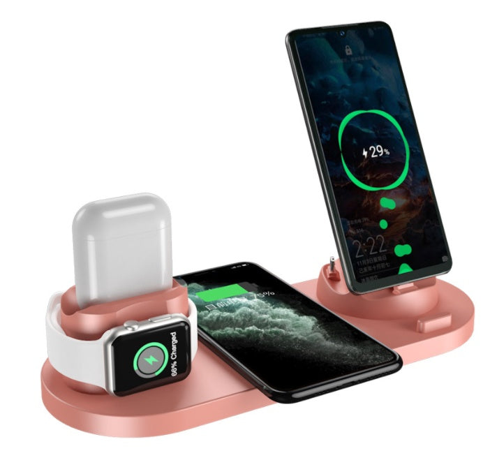 6-in-1 Wireless Charging Dock – Fast Charge iPhone, Watch & More - The Little Market Shop