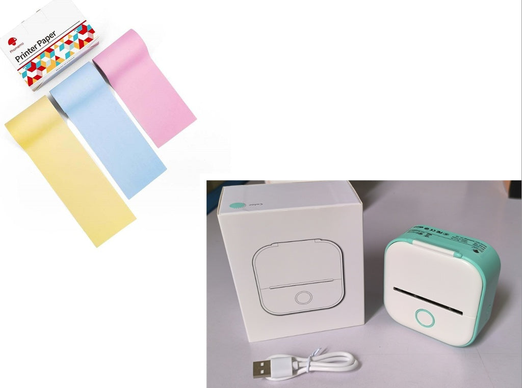 Portable Mini Thermal Label & Photo Printer – Wireless, Inkless, Bluetooth - The Little Market Shop
