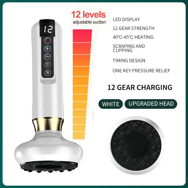 6/12 Gear Electric Cupping Massager GuaSha Anti-Cellulite Slimmer - The Little Market Shop