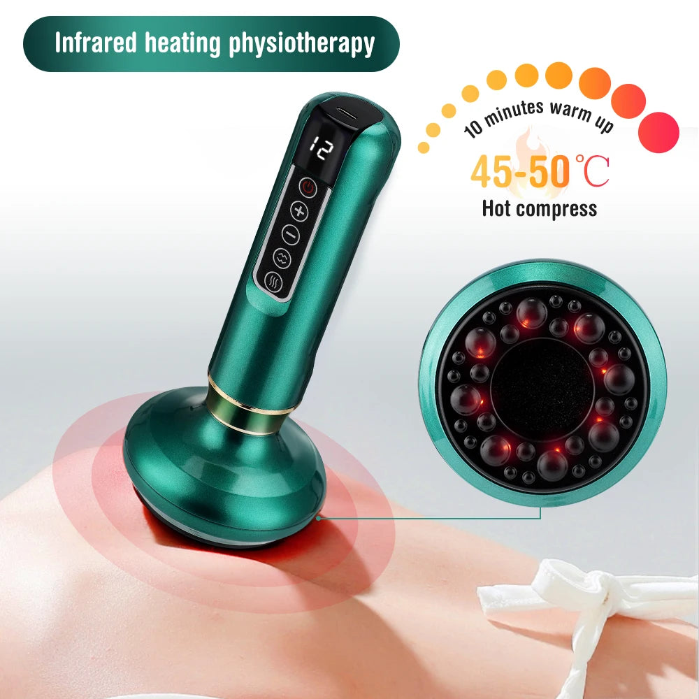 6/12 Gear Electric Cupping Massager GuaSha Anti-Cellulite Slimmer - The Little Market Shop