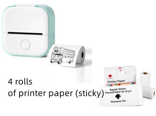 Portable Mini Thermal Label & Photo Printer – Wireless, Inkless, Bluetooth - The Little Market Shop