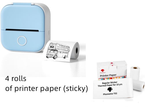 Portable Mini Thermal Label & Photo Printer – Wireless, Inkless, Bluetooth - The Little Market Shop