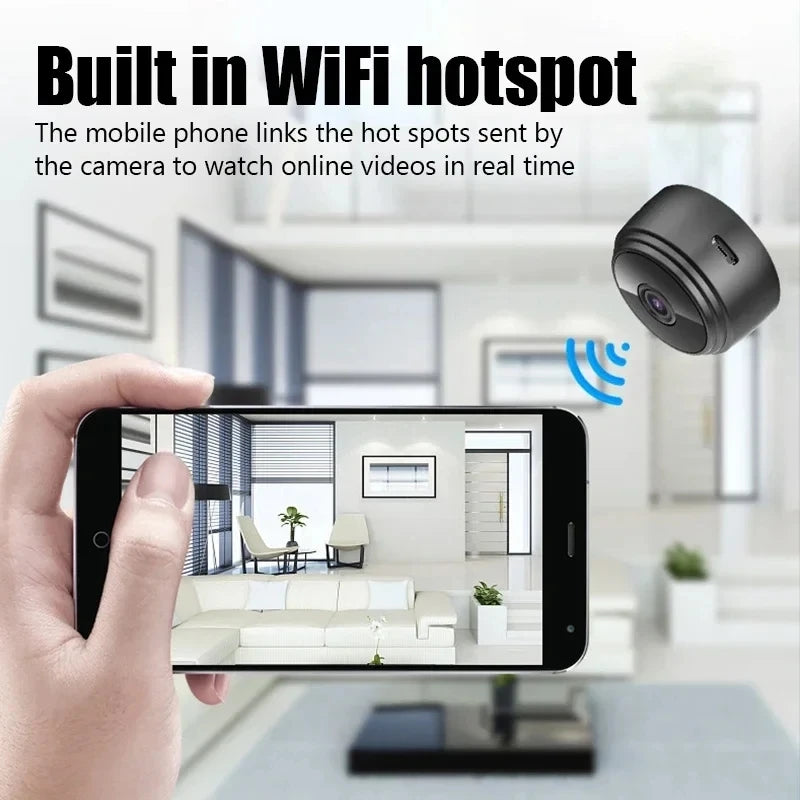 A9 WiFi Mini Security Camera – Smart Wireless HD Home & Pet Monitor - The Little Market Shop