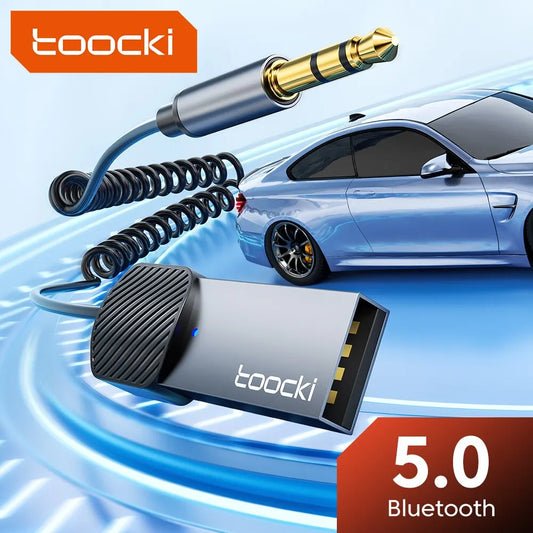 AUX Bluetooth Car Adapter Dongle - USB to 3.5mm Jack Audio Receiver - The Little Market Shop