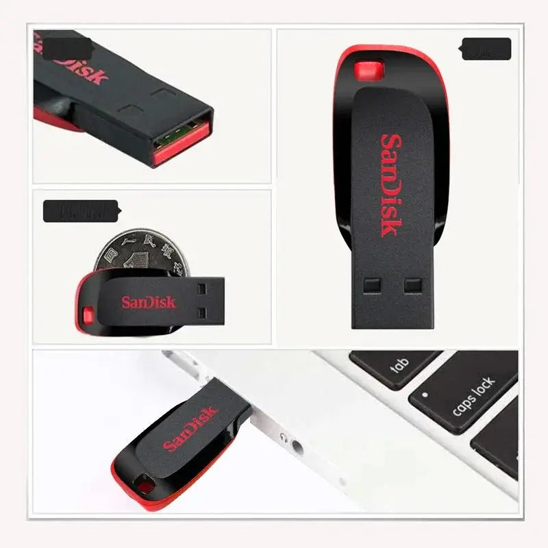 SanDisk CZ50 USB Flash Drives - High-Quality Storage Solutions for Students and Office Professionals! - The Little Market Shop