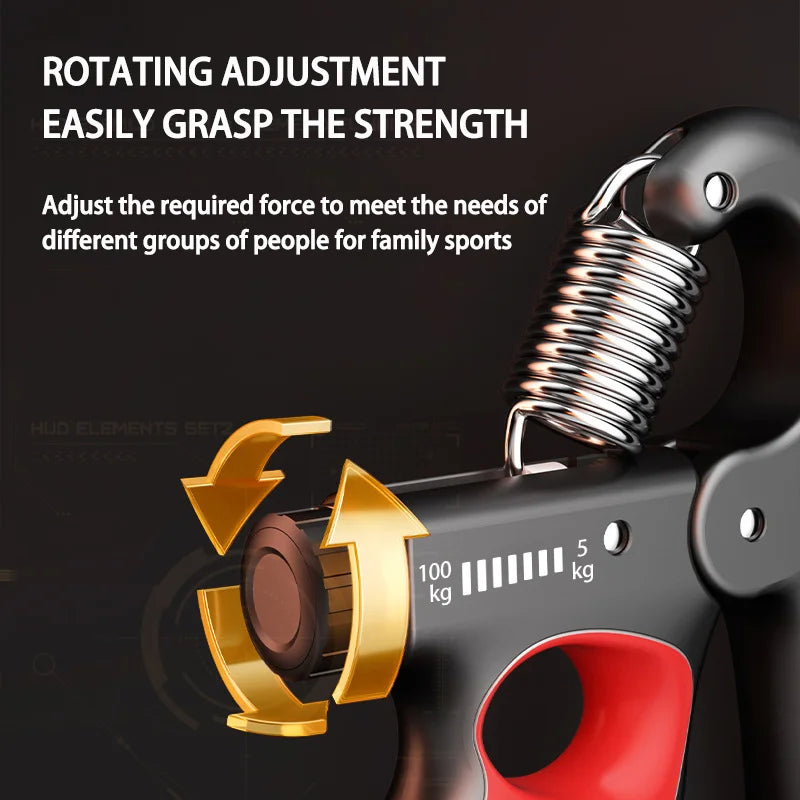 Adjustable Hand Grip Strengthener 5-100kg for Fitness & Recovery - The Little Market Shop