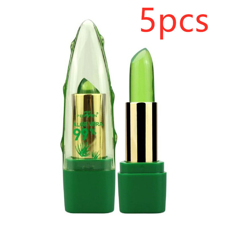 Aloe Vera Color-Changing Lipstick – Moisturizing, Long-Lasting Glow! - The Little Market Shop